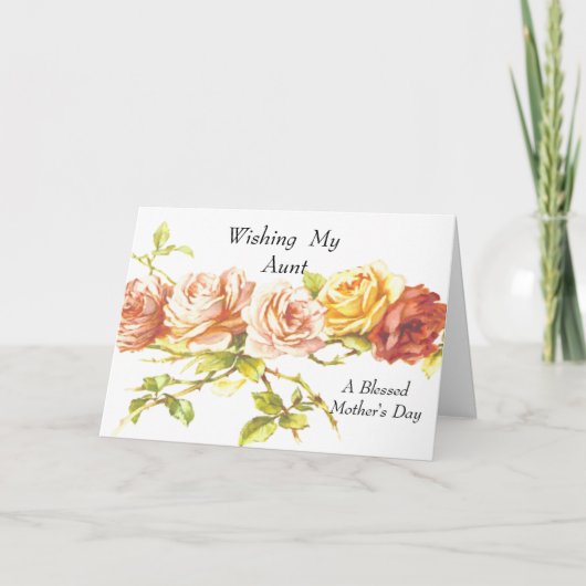 母の日賛美におばが カード (正面)