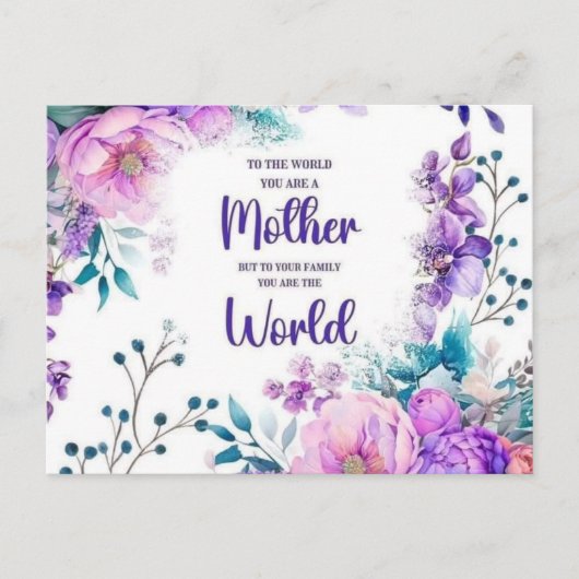 母の日贈り物 シーズンポストカード (正面)