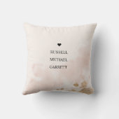 母の日赤面ピンク金ゴールド母の定義名 クッション (裏面)