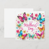 母の日輝く蝶 シーズンカード (正面/裏面)