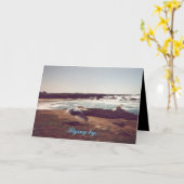 母の日飛んでいるの"By"グリーティングカード カード (黄色い花)