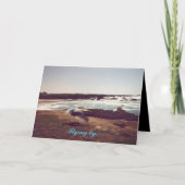 母の日飛んでいるの"By"グリーティングカード カード (正面)