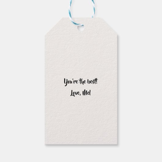 母の日1回目かわいい母さん ギフトタグ (裏面)