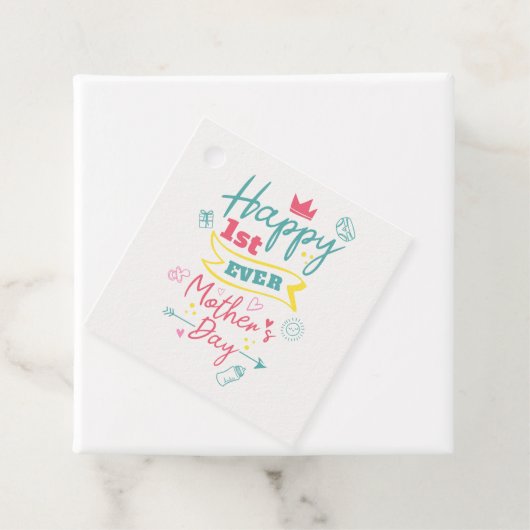 母の日1回目かわいい母さパーソナライズされたん フェイバータグ (インサイチュ)