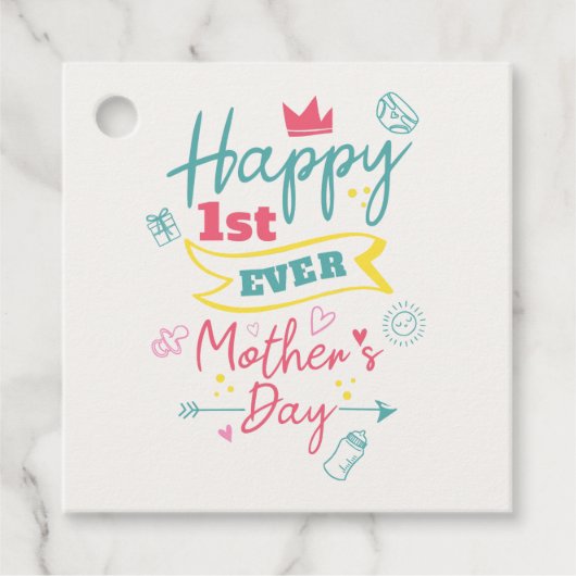 母の日1回目かわいい母さパーソナライズされたん フェイバータグ