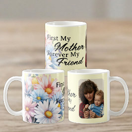 母の日1枚の写真の黄色いガーベラの花 コーヒーマグカップ