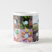 母の日10写真コラージュマグ ジャンボコーヒーマグカップ (正面)