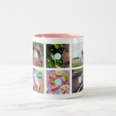 母の日10写真コラージュマグ ツートーンマグカップ (中央)