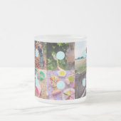 母の日10写真コラージュマグ フロストグラスマグカップ (中央)