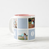 母の日10写真母コラージュマグ ツートーンマグカップ (正面左)