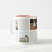 母の日10写真母コラージュマグ ツートーンマグカップ (正面左)