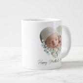 母の日2写真フローラハート ジャンボコーヒーマグカップ (正面右)