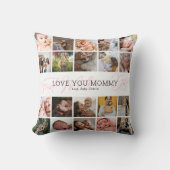 母の日20写真コラージュ クッション (正面)