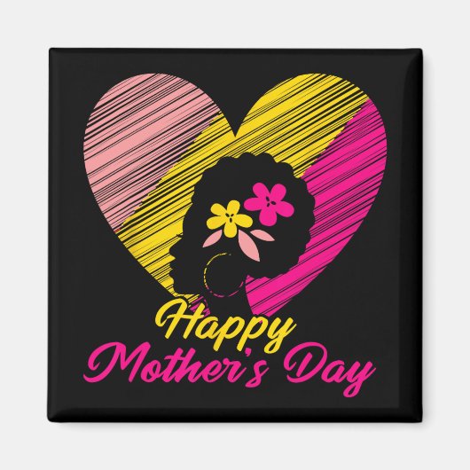 母の日2024女性のための母おばあちゃん愛 マグネット (正面)