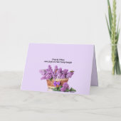 母の日2025年の良い時を思い出す カード (裏面)