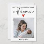 母の日2025年新母のカード 招待状 (正面)