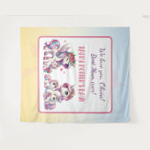 母の日2ndユニコーンをテーマにした タペストリー (正面(横))