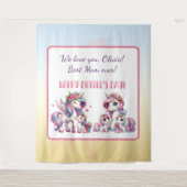 母の日2ndユニコーンをテーマにした タペストリー (正面)