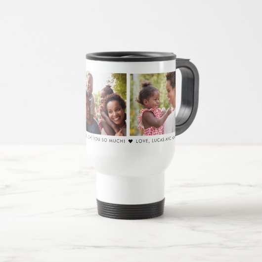 母の日3フォトパーソナライズされたタンブラー トラベルマグ (正面右)