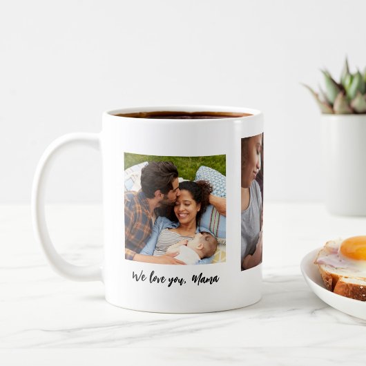母の日3写真コーヒーマパーソナライズされたグ コーヒーマグカップ