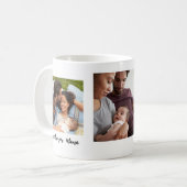 母の日3写真コーヒーマパーソナライズされたグ コーヒーマグカップ (正面左)