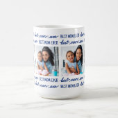 母の日4カスタム写真コラージュMOM最高の Ever コーヒーマグカップ (中央)