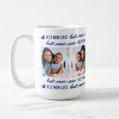 母の日4カスタム写真コラージュMOM最高の Ever コーヒーマグカップ (左)