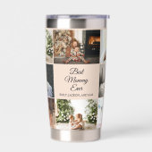 母の日8写真コラージュ母最高のは今まで 保温保冷タンブラー (左面)