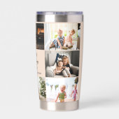 母の日8写真コラージュ母最高のは今まで 保温保冷タンブラー (背面)