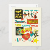 母の日 あなたは自分のヒーロー インビテーションポストカード (正面/裏面)