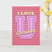 母の日：おばあちゃんのことが大好き カード (黄色い花)