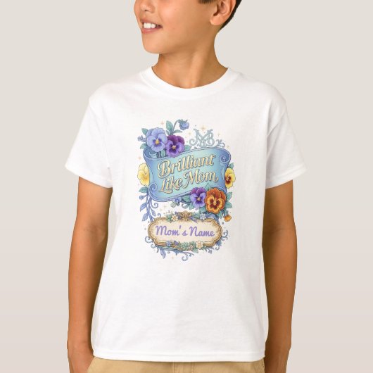 母の日 - お母さんのように輝いて Tシャツ (正面)