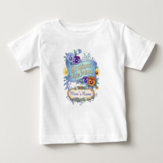 母の日 - お母さんのように輝く ベビーTシャツ (正面)