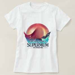 母の日 オフィスギフト Supermum AIアート Tシャツ