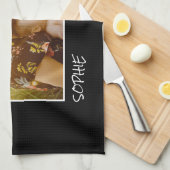 母の日、カスタムのパーソナライズされた写真 キッチンタオル (四つ折り)