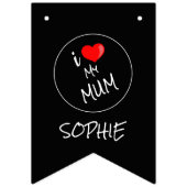 母の日、カスタムパーソナライズされた- バンティングフラッグ (第2の旗)