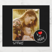 母の日、カスタム写真 – パーソナライズされた ビールラベル (シングルラベル)