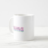 母の日 カスタム キッズ 名前 MAMA ギフト コーヒーマグカップ (正面左)