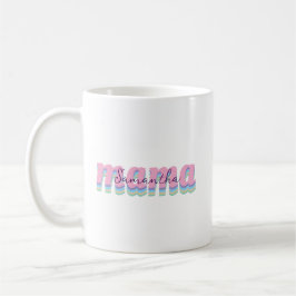 母の日 カスタム キッズ 名前 MAMA ギフト コーヒーマグカップ