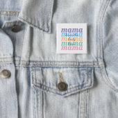 母の日 カスタム キッズ 名前 MAMA ギフト 缶バッジ (インサイチュ)