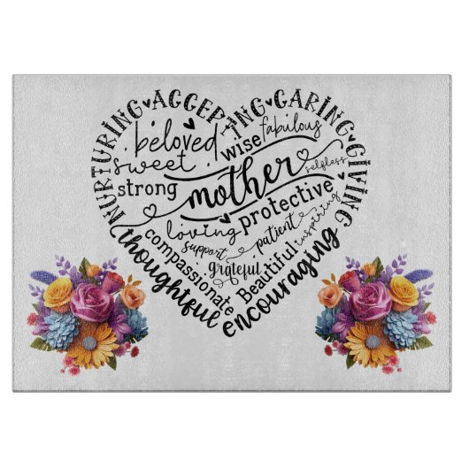 母の日 カッティングボード (正面)