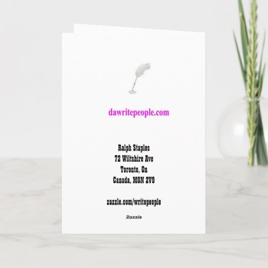 母の日 カード (裏面)