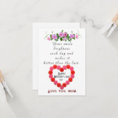 母の日 カード (正面/裏面インサイチュ)