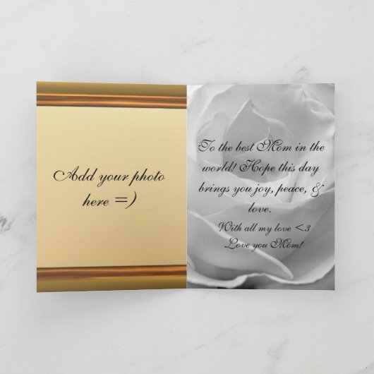 母の日 カード (内部)