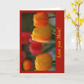 母の日 カード (黄色い花)