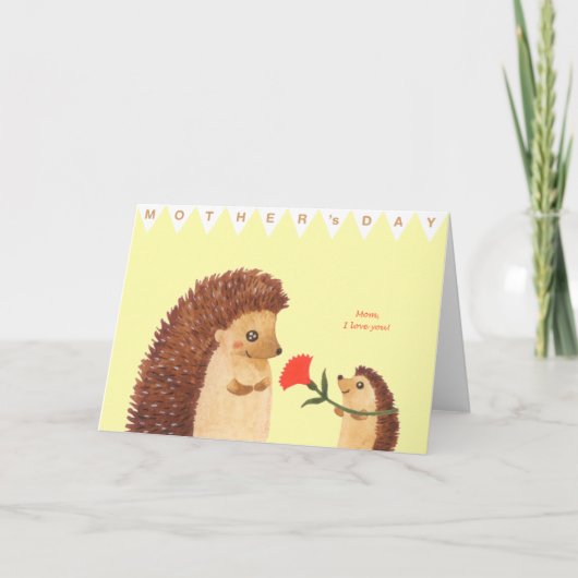 母の日 カード (正面)