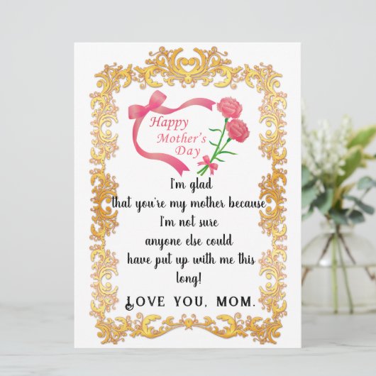 母の日 カード (スタンド正面)