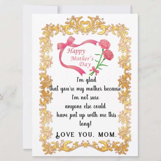 母の日 カード (正面)