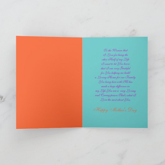 母の日 カード (内部)