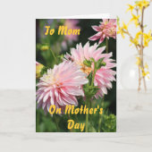 母の日 カード (黄色い花)